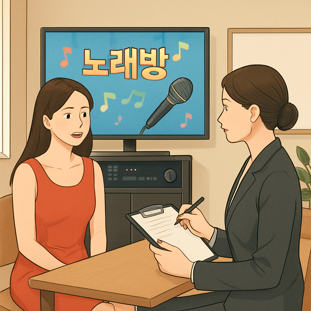 노래방 도우미 아르바이트 면접 팁과 급여 이미지