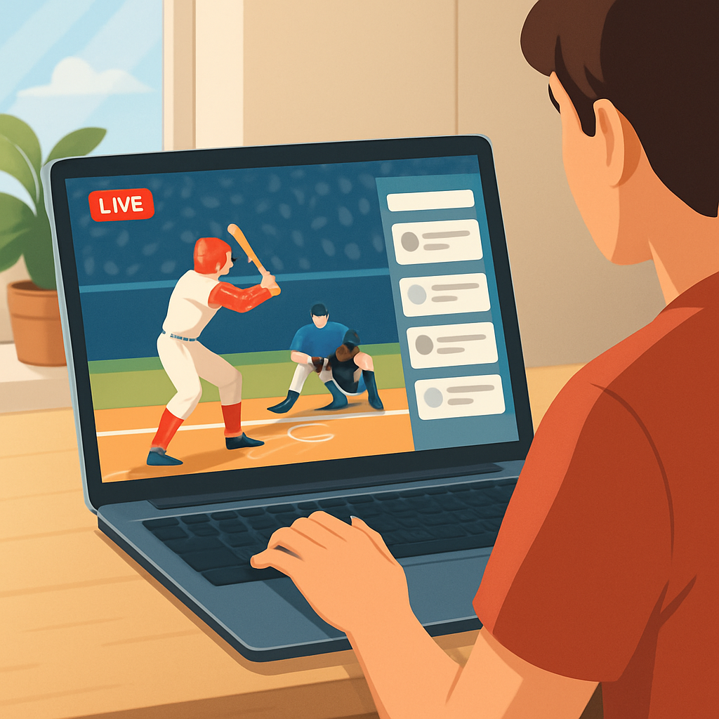 온라인 스포츠 중계 플랫폼 이미지
