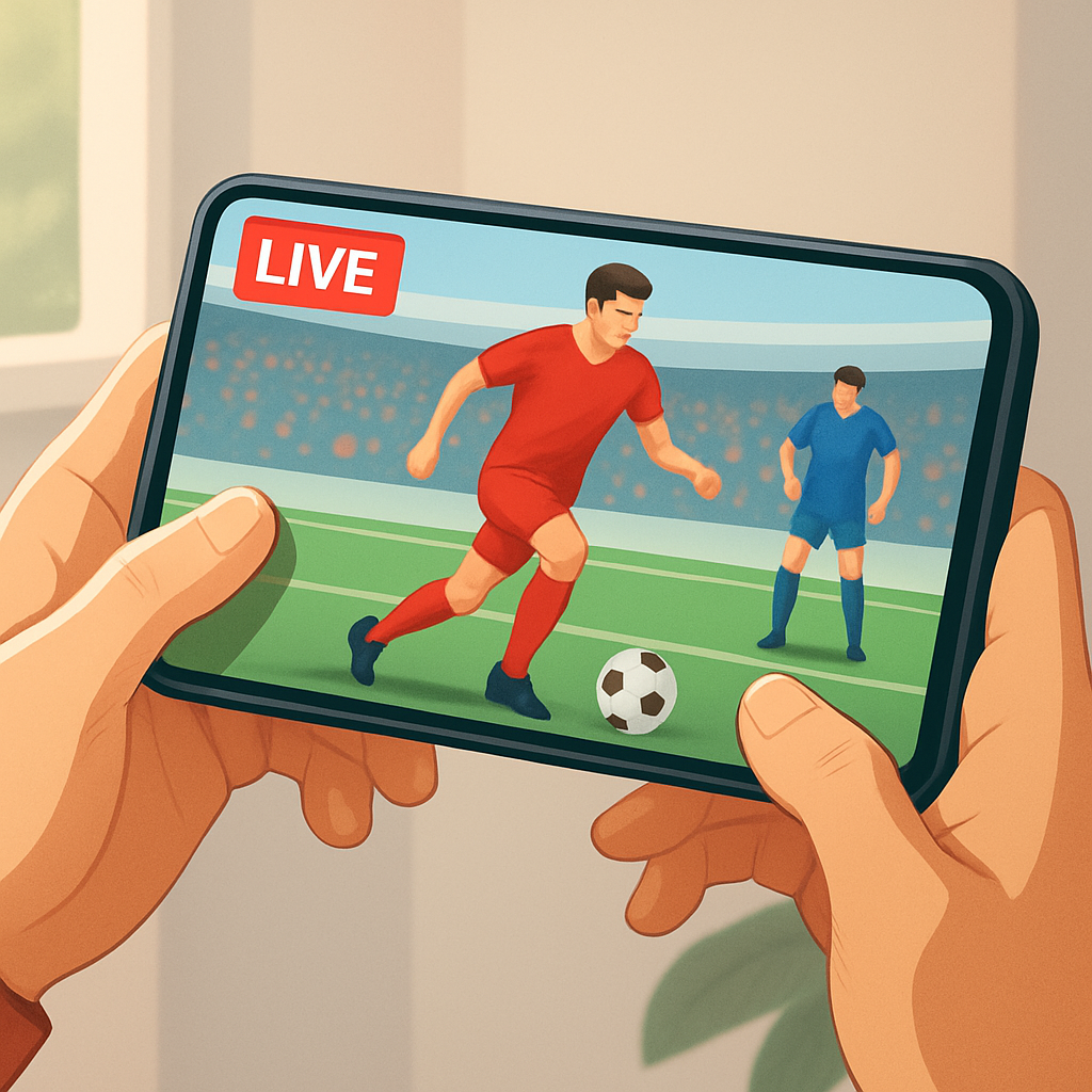 모바일에서 스포츠 생중계 보는 방법 이미지